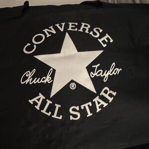 Converse All Star Large Duffel Bag Black | Logo Print | Travel Gym Weekender
